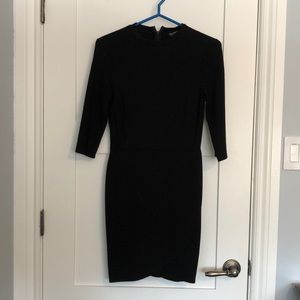 TOPSHOP LONG SLEEVE BLACK DRESS (WORN A FEW TIMES)
